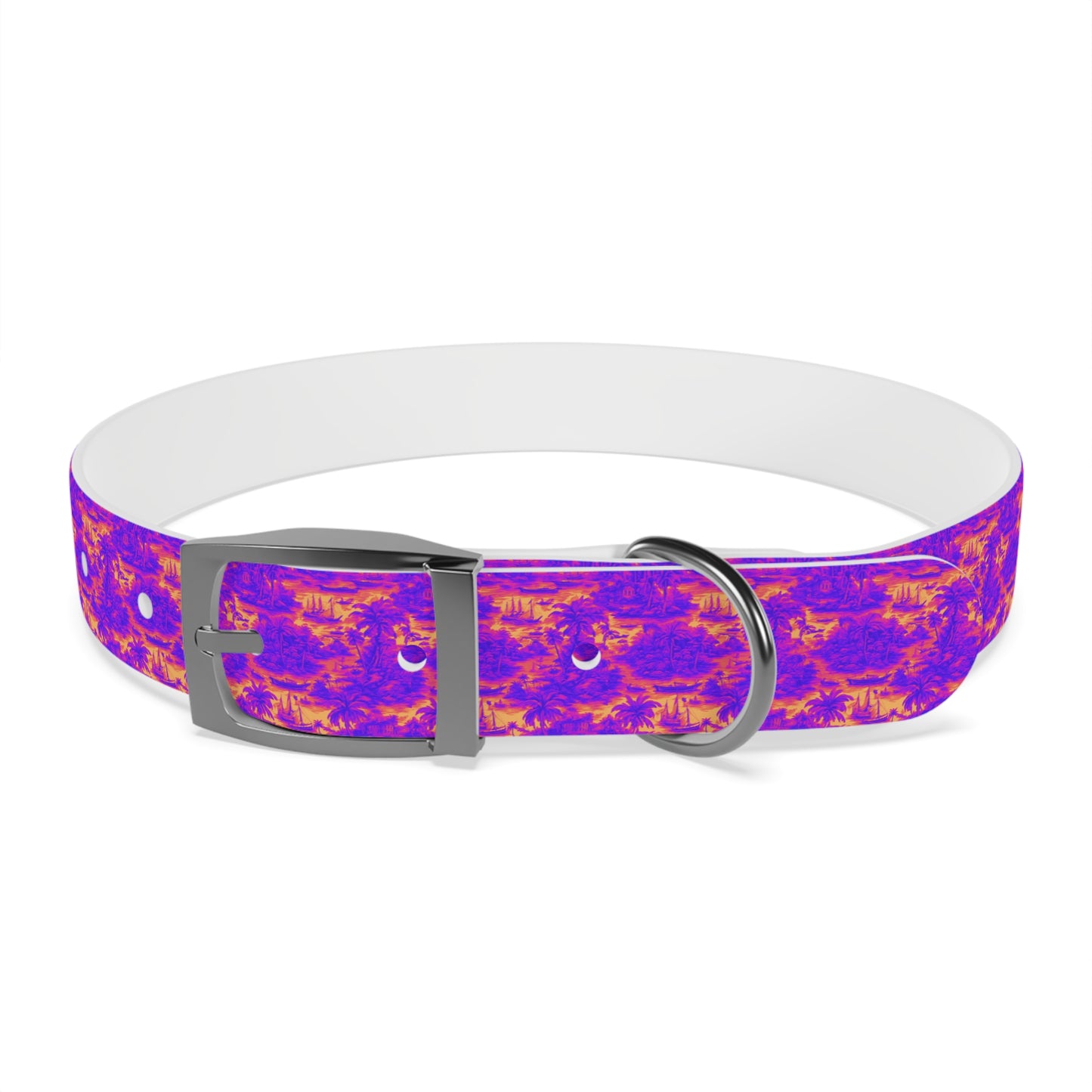 Dog Collar - Crazy Cool Tropical Toile