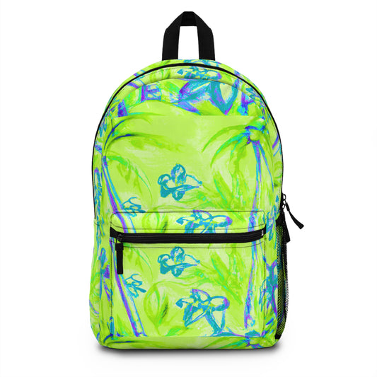 Tropical Backpack  / Tropical Doodles/Hot Lime