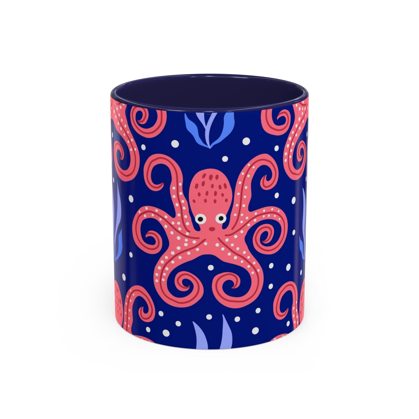 Accent Coffee Mug (11, 15oz), Tentacle Twist Octopus / Various Colors