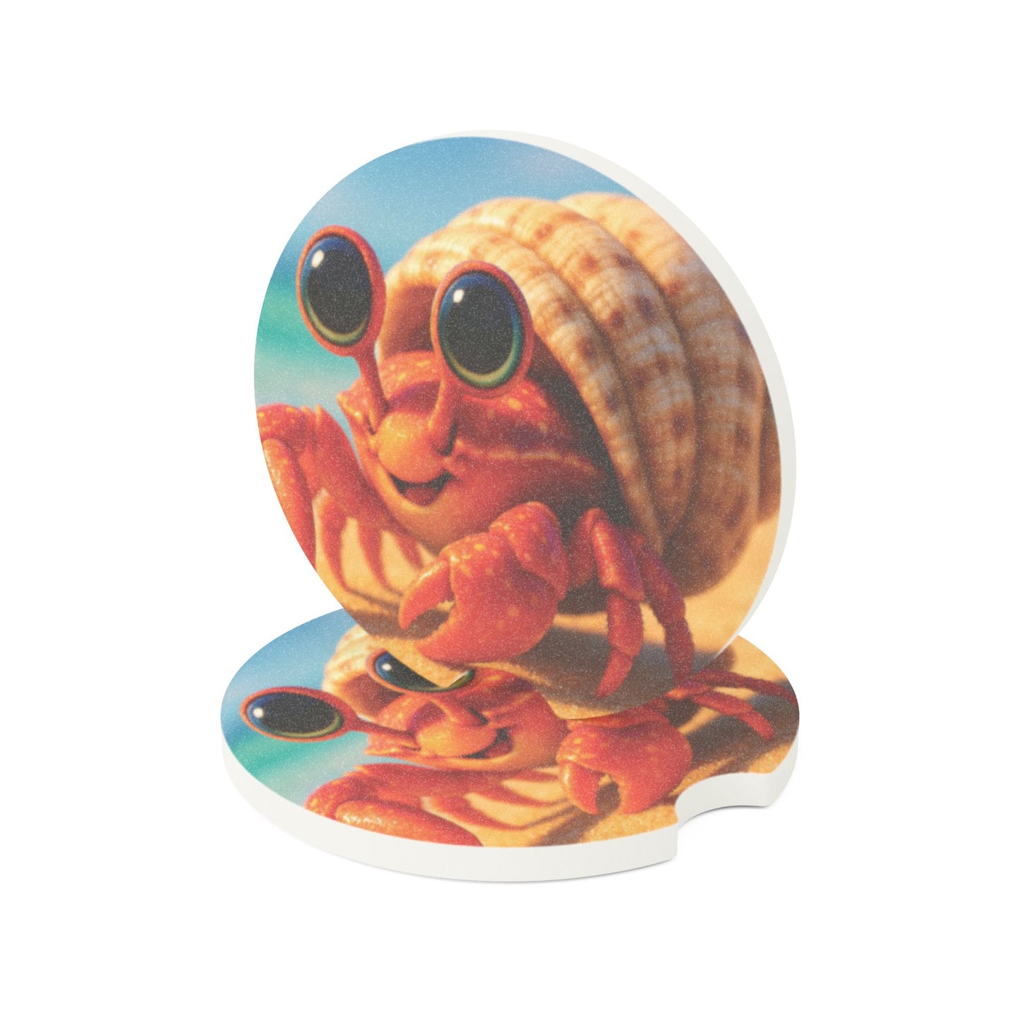 Soapstone Car Coaster - Baby Hermit Crab