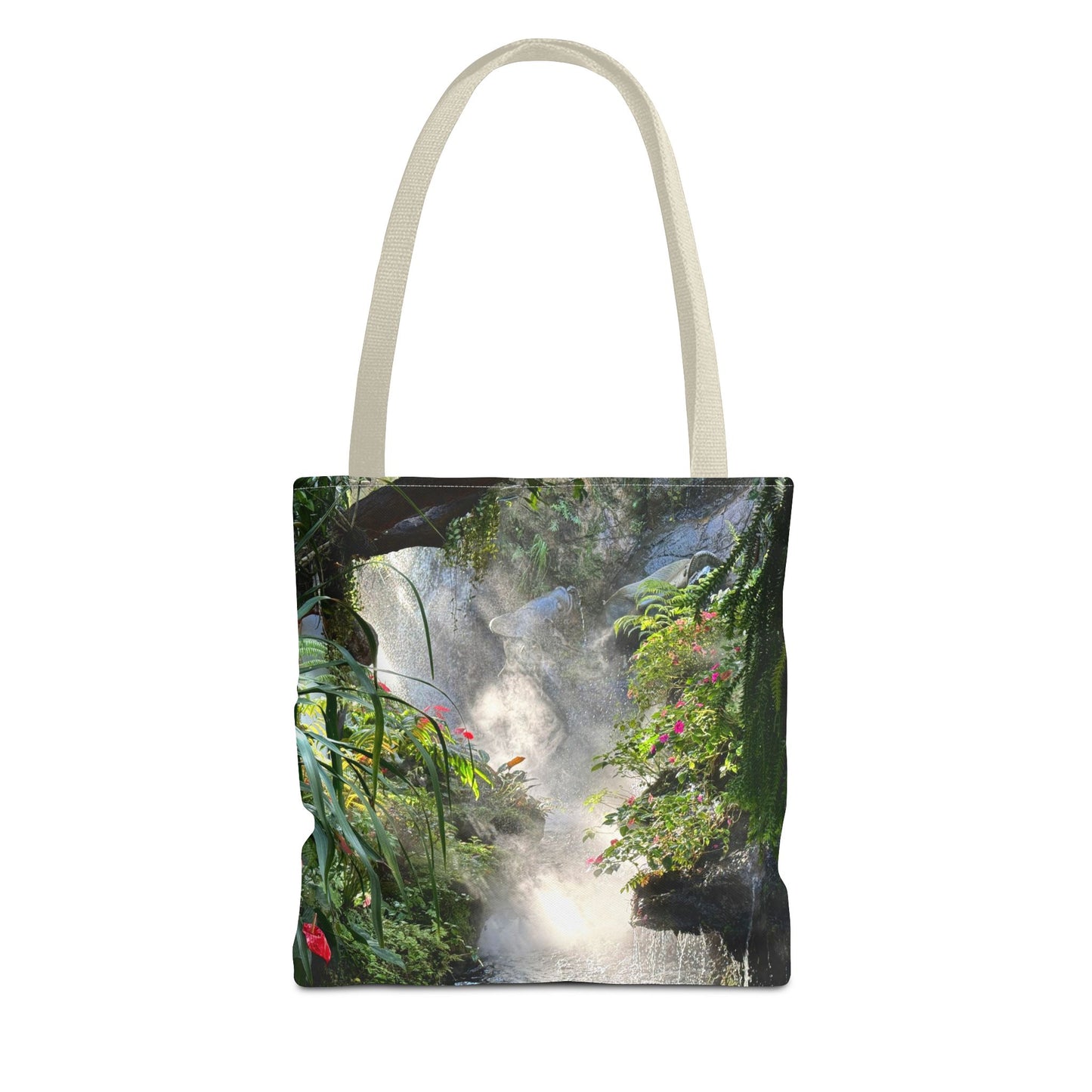 Tropical Misty Rainforest River Tote Bag - 3 Sizes