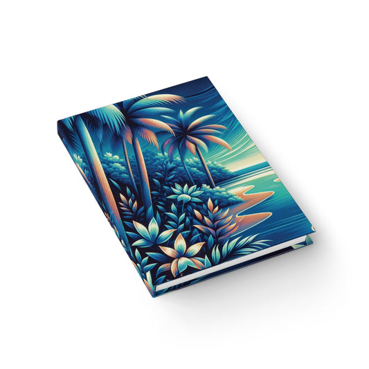 Neon Blues Beach Journal - 5" x 7"
