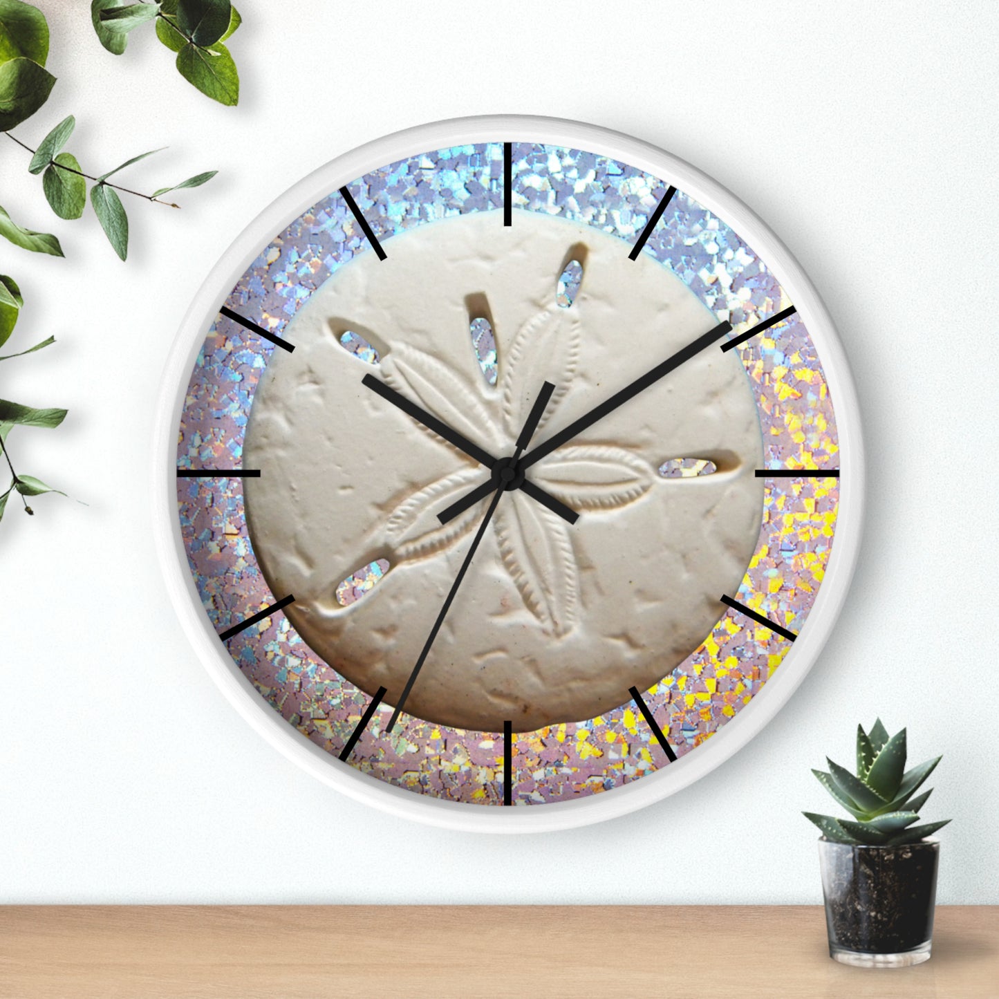 Wall Clock, Disco Sand Dollar, Hands/Base Variants