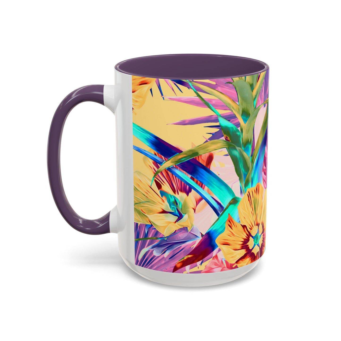 Accent Coffee Mug (11, 15oz), Plant Palooza, orange sherbet / Various Colors