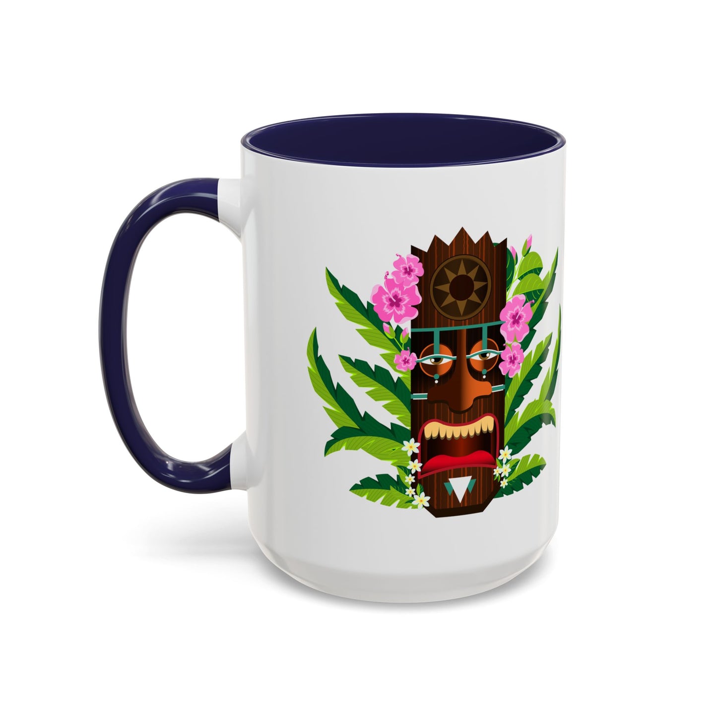 Accent Coffee Mug (11, 15oz), 8 Colors - Tiki Boss Nani