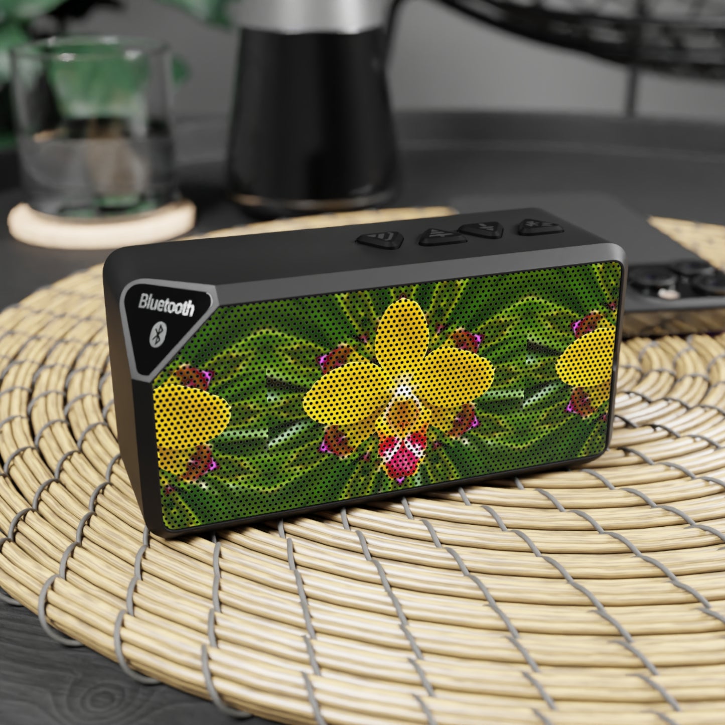 Jabba Bluetooth Speaker - Yellow Orchid Kaleidoscope