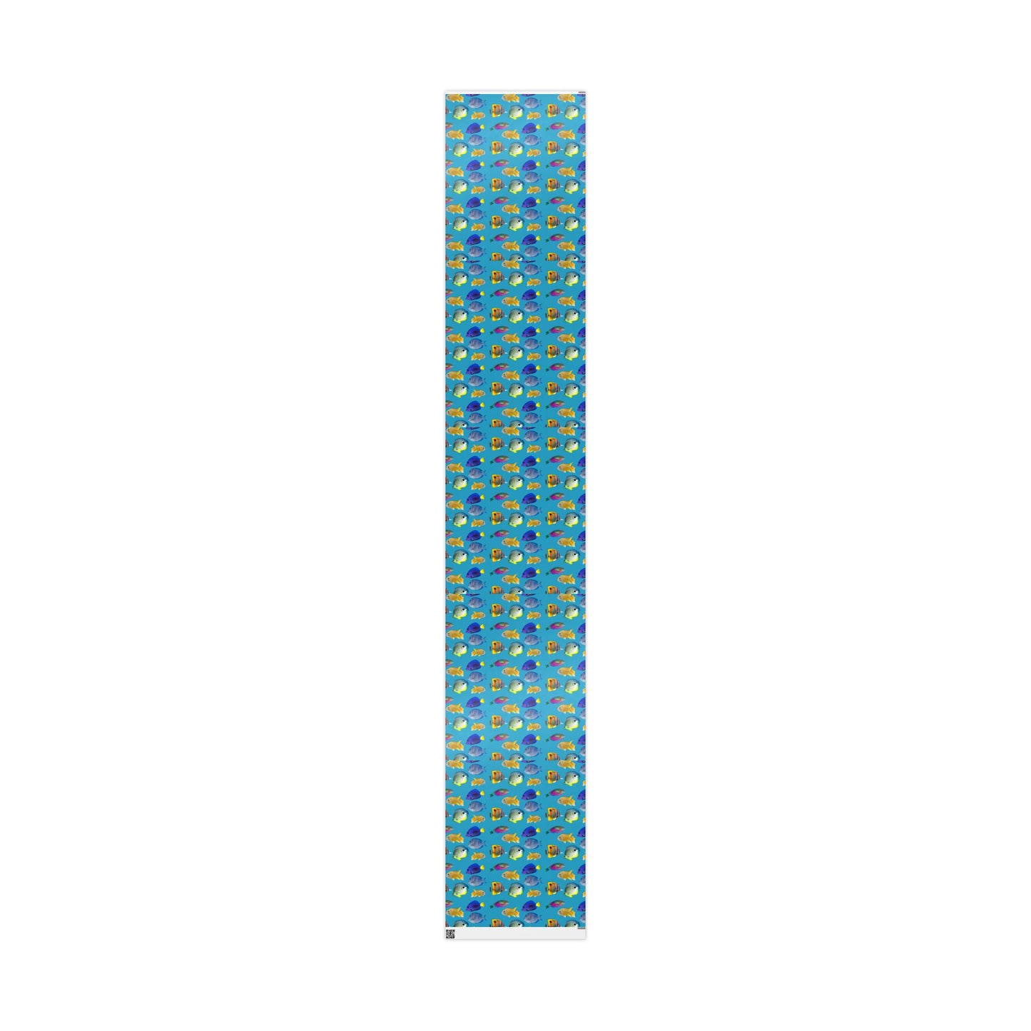 Wrapping Paper - Tropical Gift Wrap for All Occasions, 3 Sizes/2 Finishes / School of Fish, Turquoise