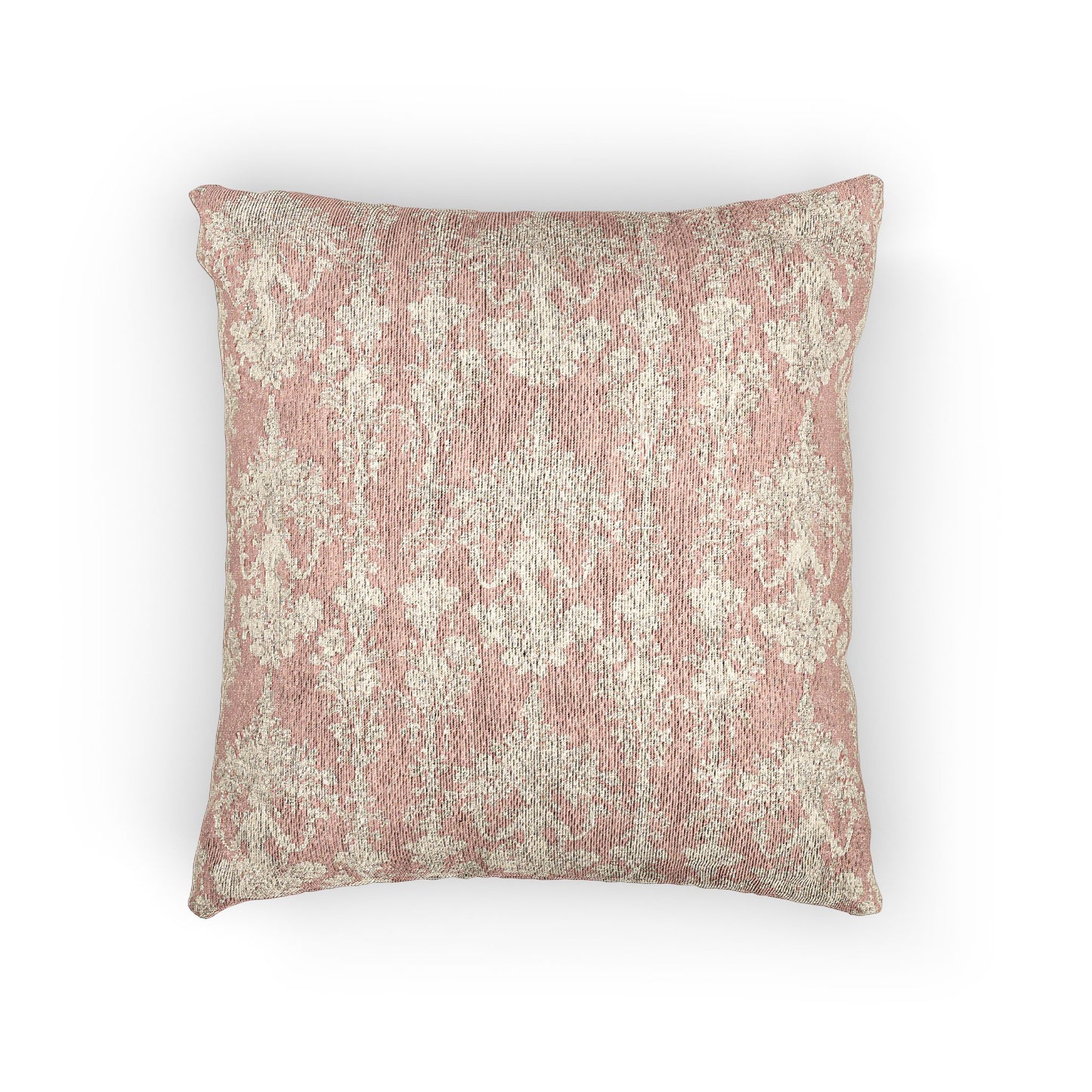 Woven Pillow, 17"W x 18"L ~ Pearl Lady Toile, Pink
