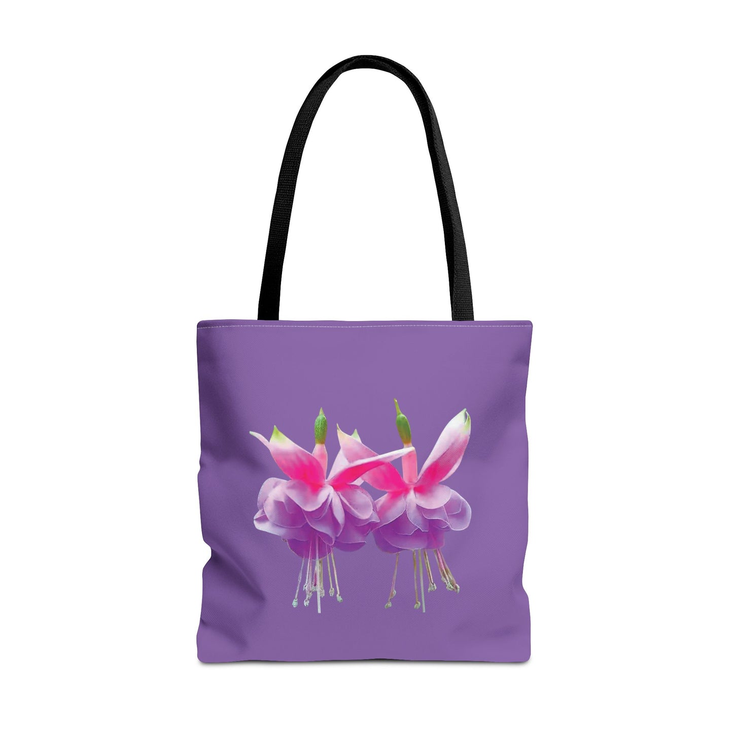 Tropical Real Two Fuchsias/Lt. Purple Tote Bag - 3 Sizes