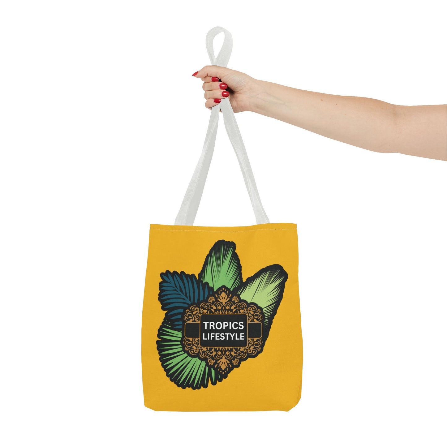 Elegant Tropics Lifestyle Logo Tote Bag - 3 Sizes, Yellow