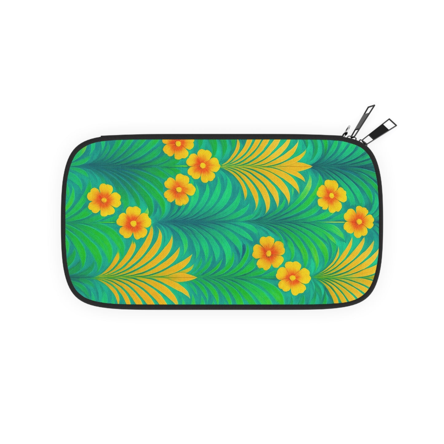 Passport Wallet – Perfect for Travelers & Adventurers / Sunrise Palms, Green