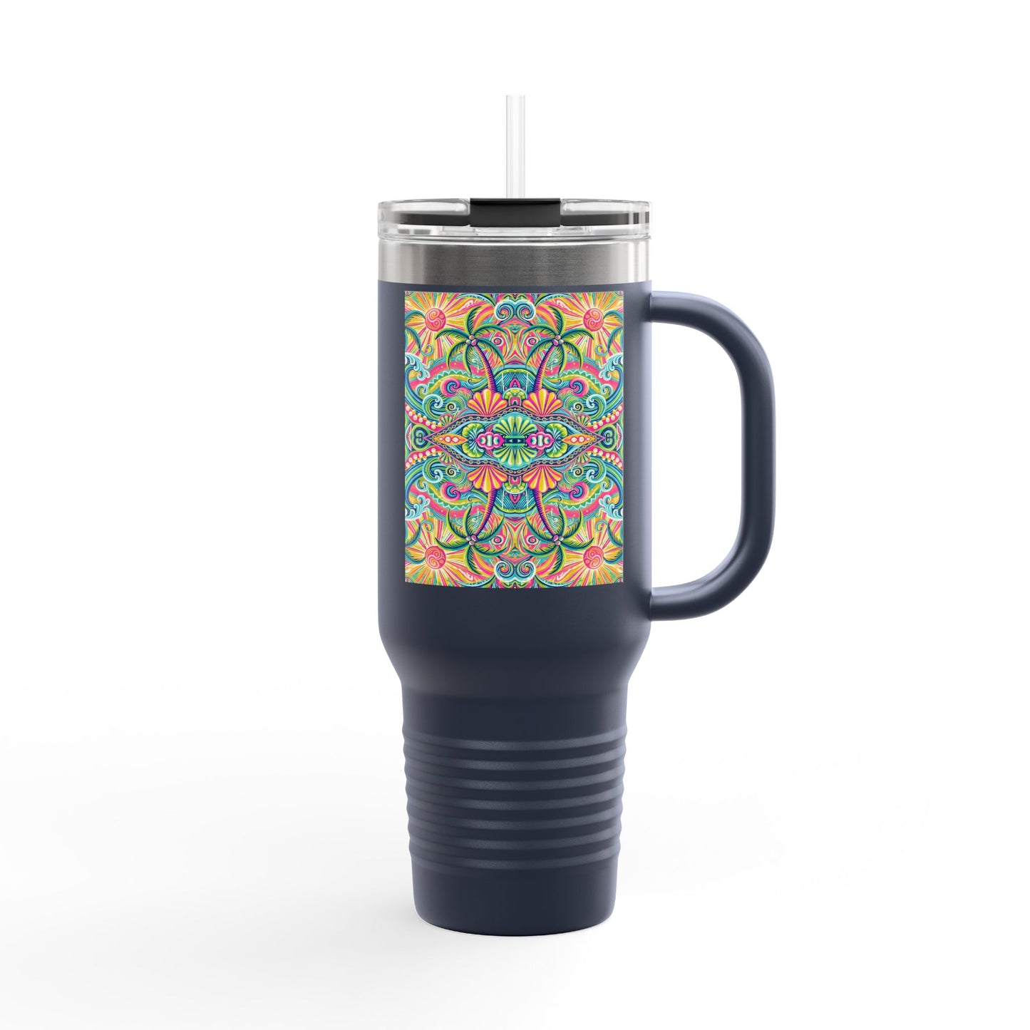 Kaleido Bay Insulated Travel Mug - 40oz - Perfect for Outdoor Adventures