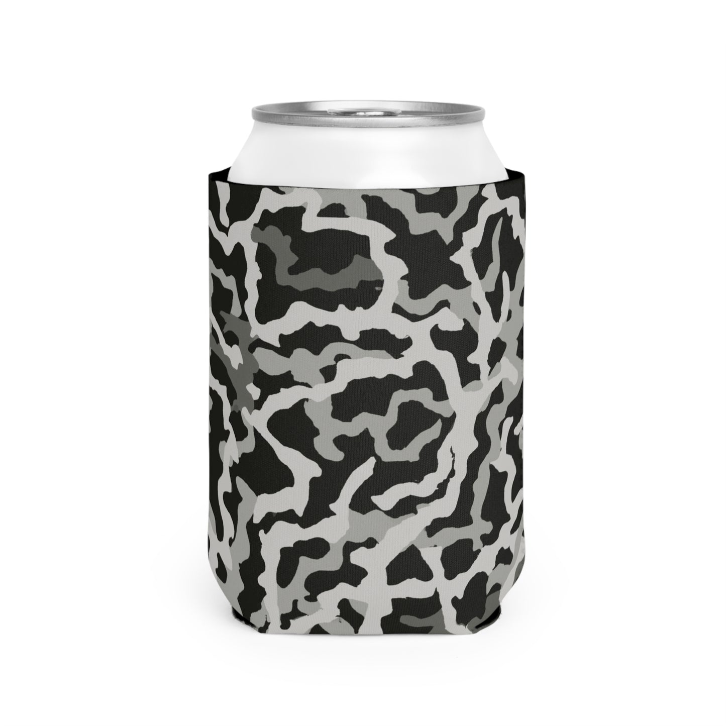 Coral Threads/Noir Can Cooler Sleeve - Perfect for Outdoor Picnics
