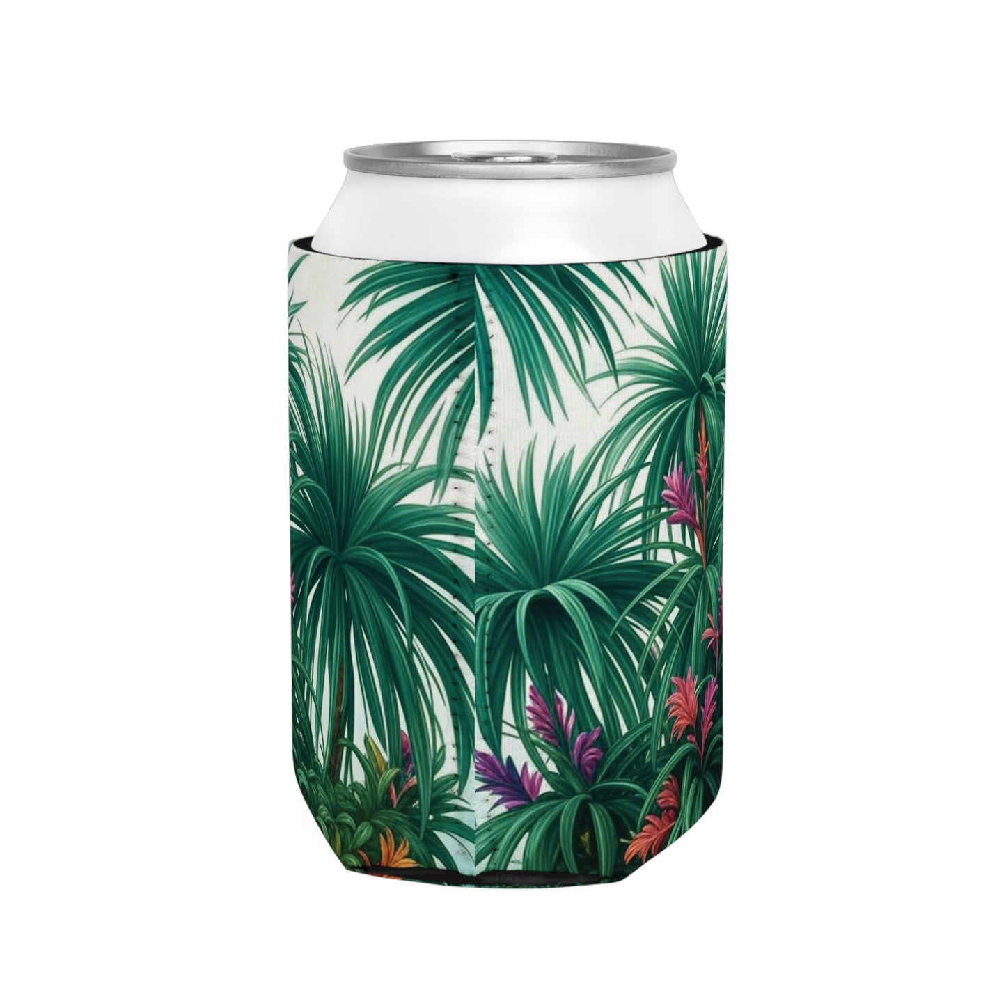Tiny Palm Island Can Cooler Sleeve - Perfect for Outdoor Picnics