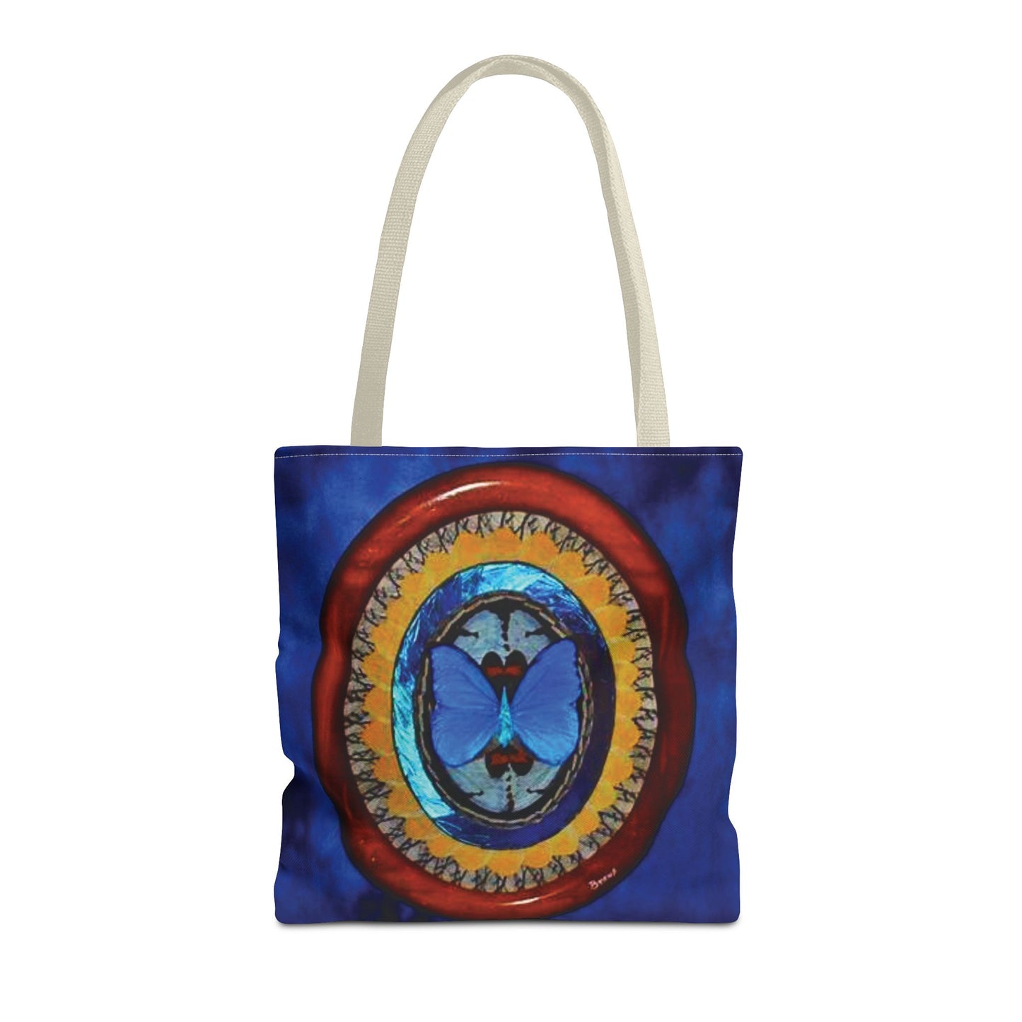 Real Oval Butterfly Wing Art Tote Bag - 3 Sizes