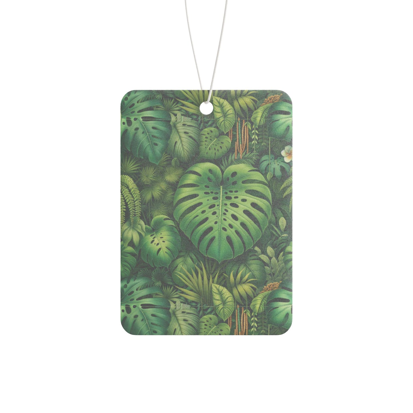 Rainforest Greenery Car Air Freshener - Vibrant Tropical Aromatic Décor