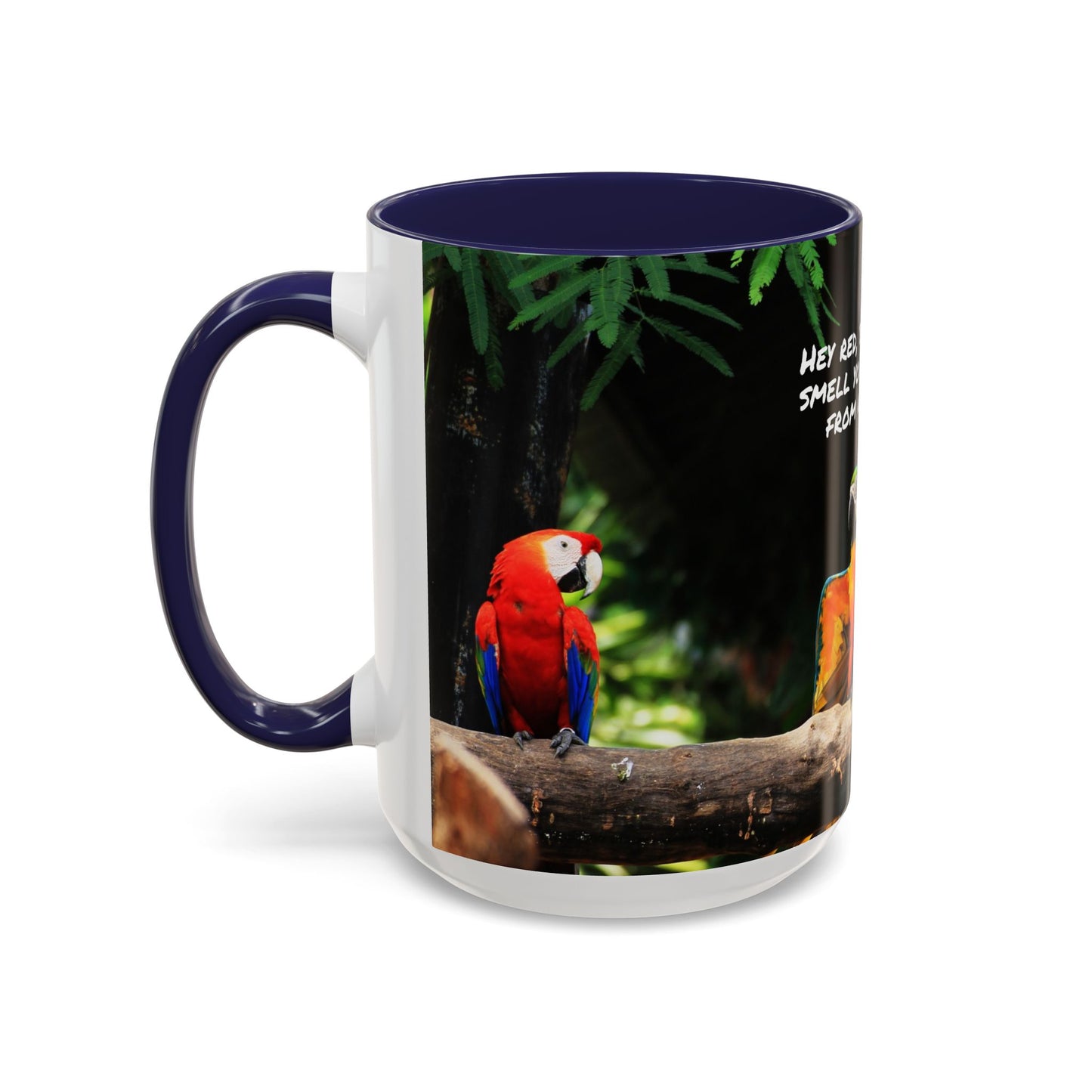 Parrot Accent Coffee Mug (11, 15oz), 8 Colors - Coffee Breath