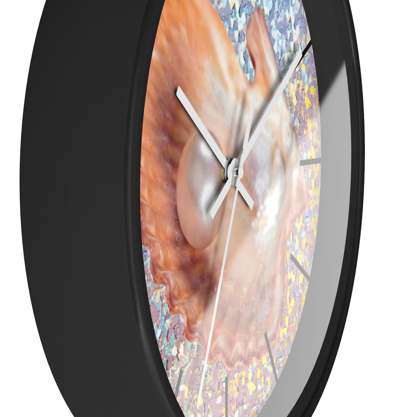 Wall Clock, Disco Peach Pearl Oyster, Hands/Base Variants