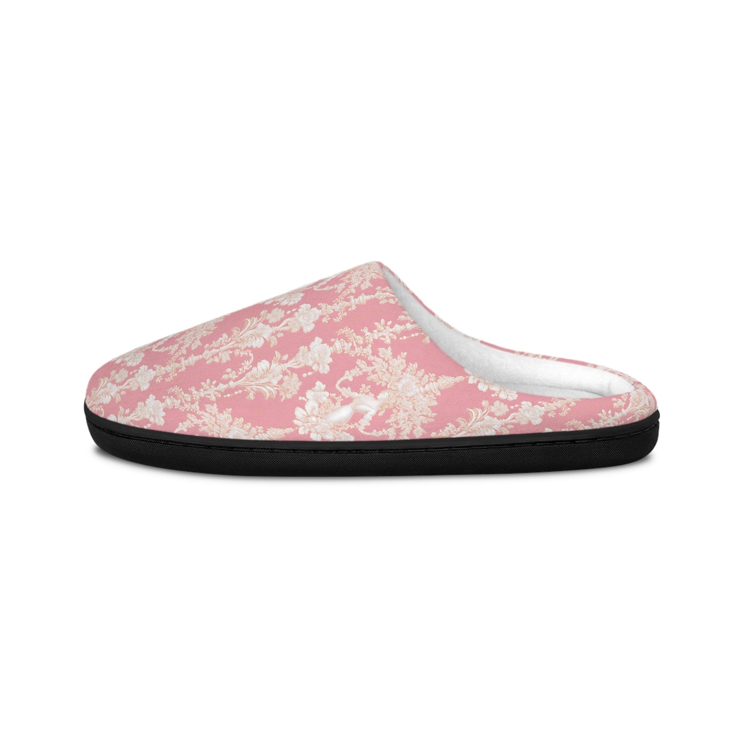 Women's Indoor Slippers - Pearl Lady Toile, hibiscus pink