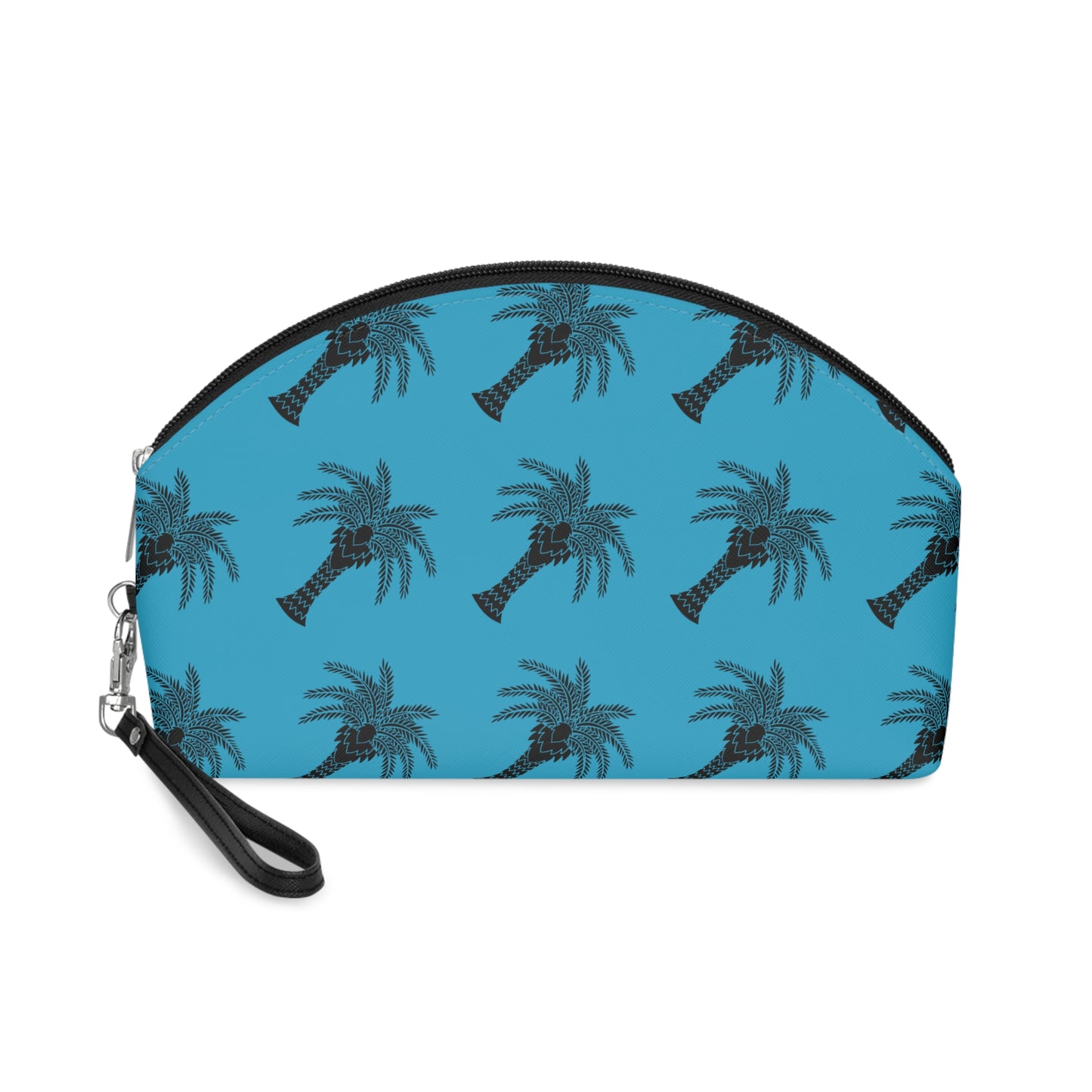 Makeup Bag - Art Deco Palm, turquoise