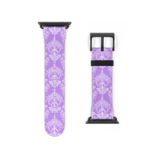 Apple Watch Band - Pearl Lady Toile, purple