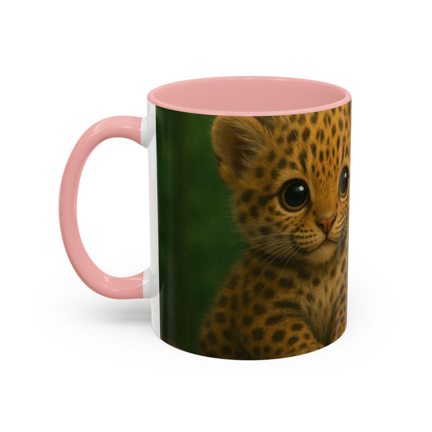 Accent Color Coffee Mug (11, 15oz), 8 Colors - Baby Jaguars