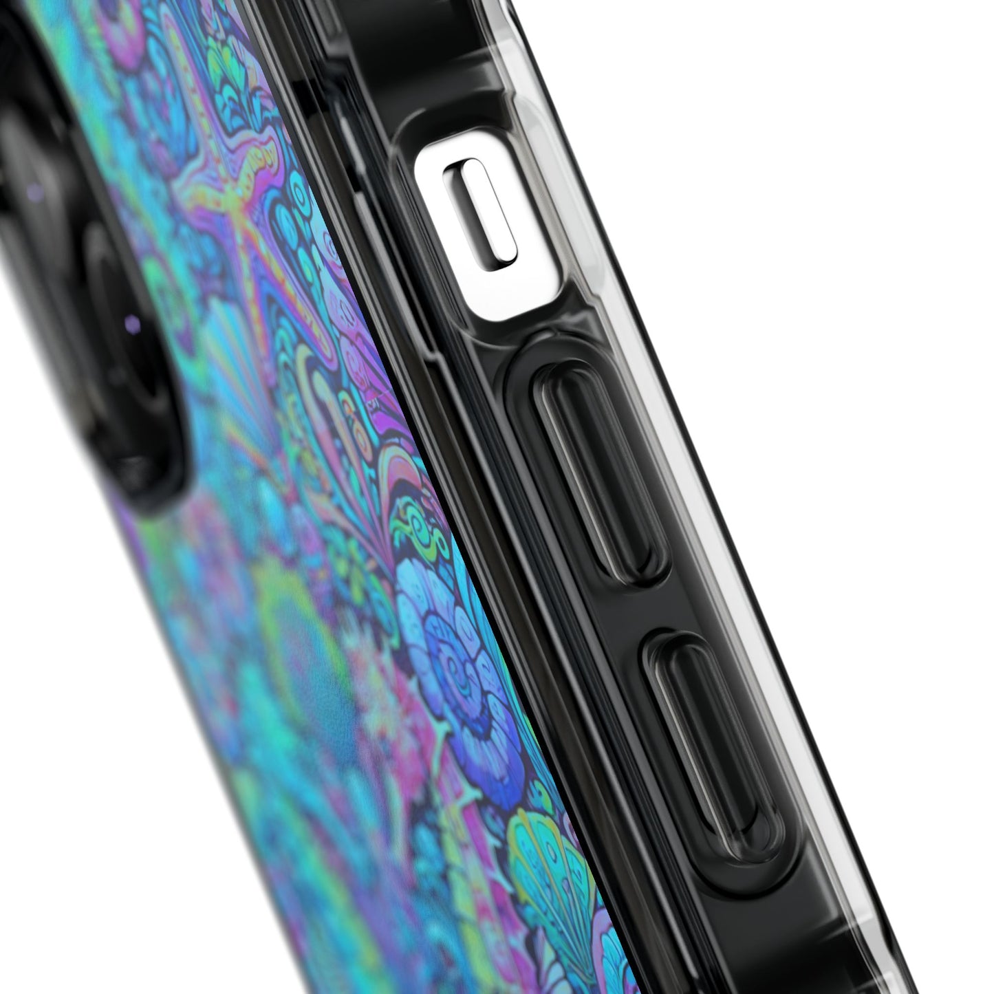 Seahorses/Turquoise POP Magnetic Clear Phone Case, Many Models