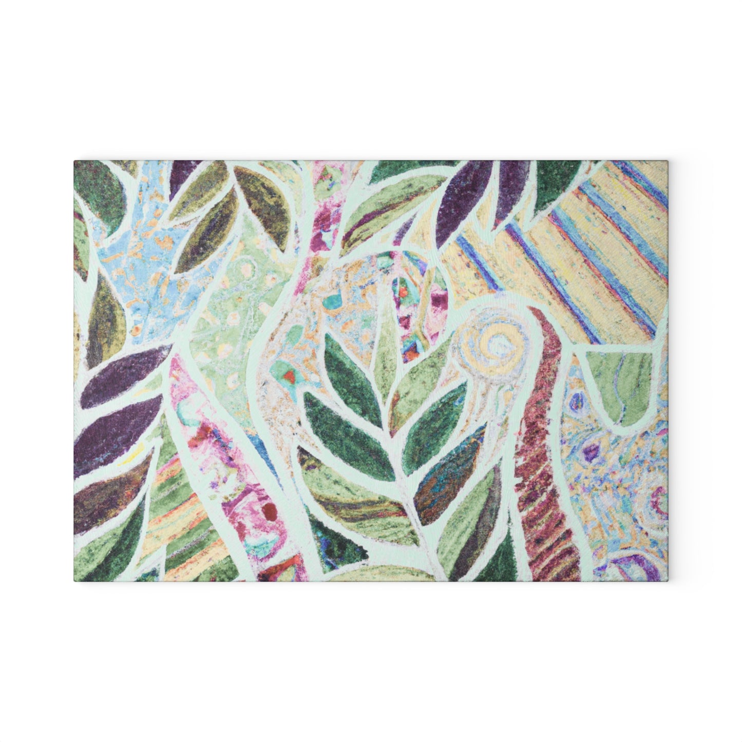 Glass Cutting Board, 2 sizes - Amazon Whimsy, Vintage