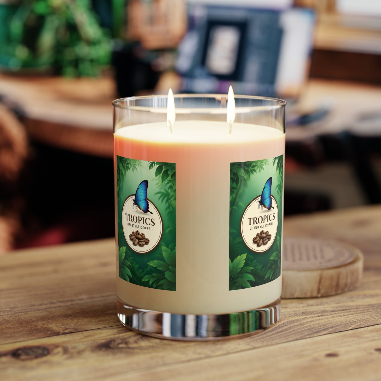 Morpho Butterfly, Brand Merch ~ 11 oz soy candle