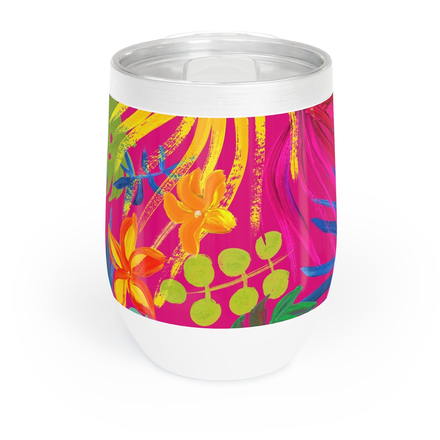 Chill Wine Tumbler, Exotic Flora