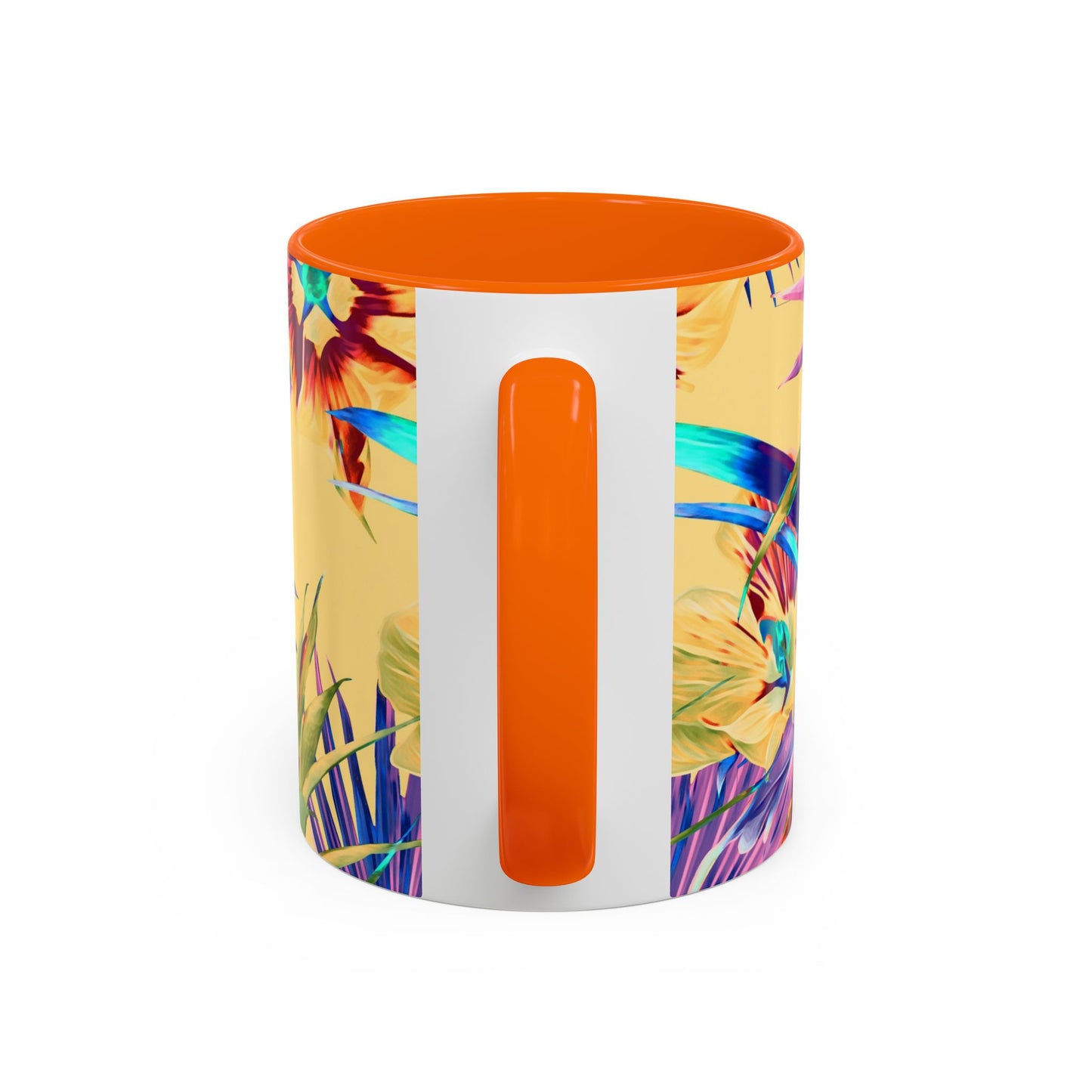 Accent Coffee Mug (11, 15oz), Plant Palooza, orange sherbet / Various Colors