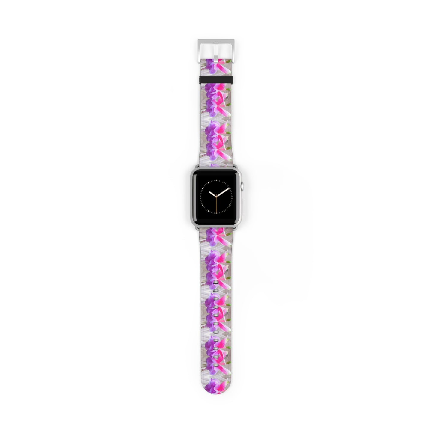 Apple Watch Band - Two Pink Fuchsias / Gothic