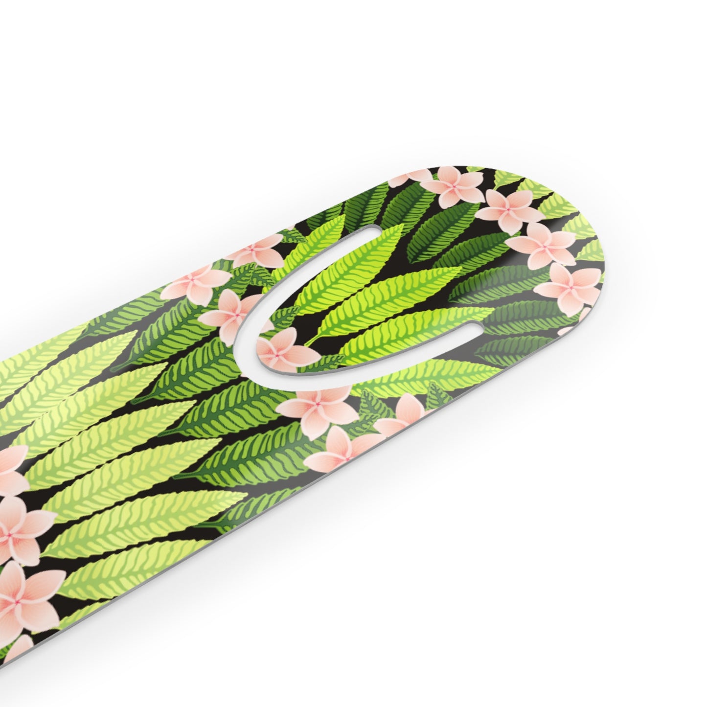 Bookmark - Aluminum, Plumeria and Palms, Lime