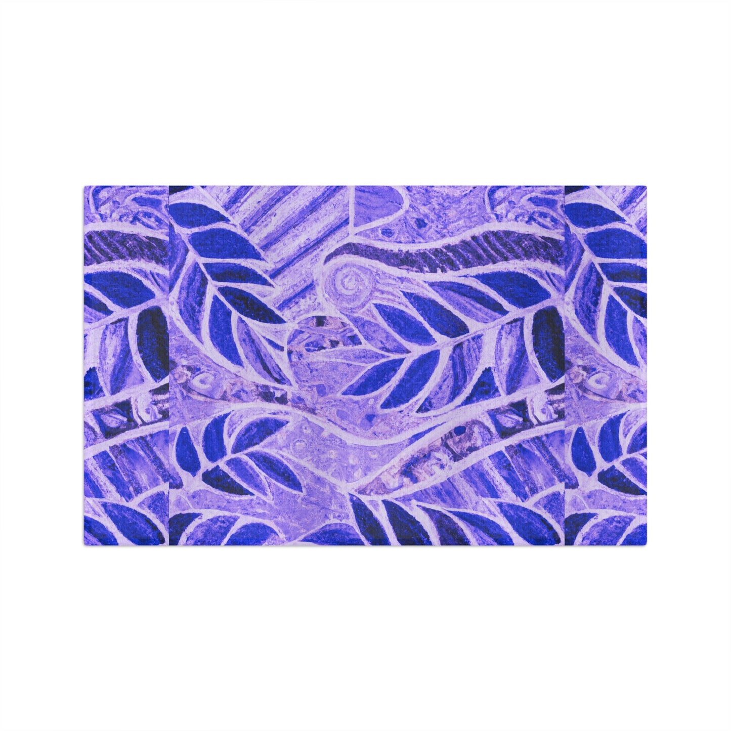Microfiber Coffee/Tea Towel ~ Botanical Amazon Whimsy Purple