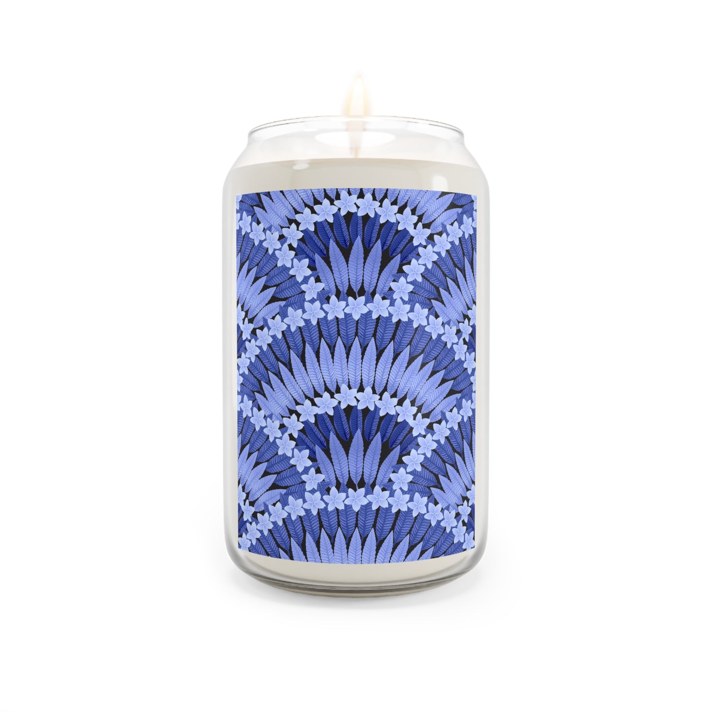 Scented Candle, 13.75oz - Plumeria and Palms, Blue