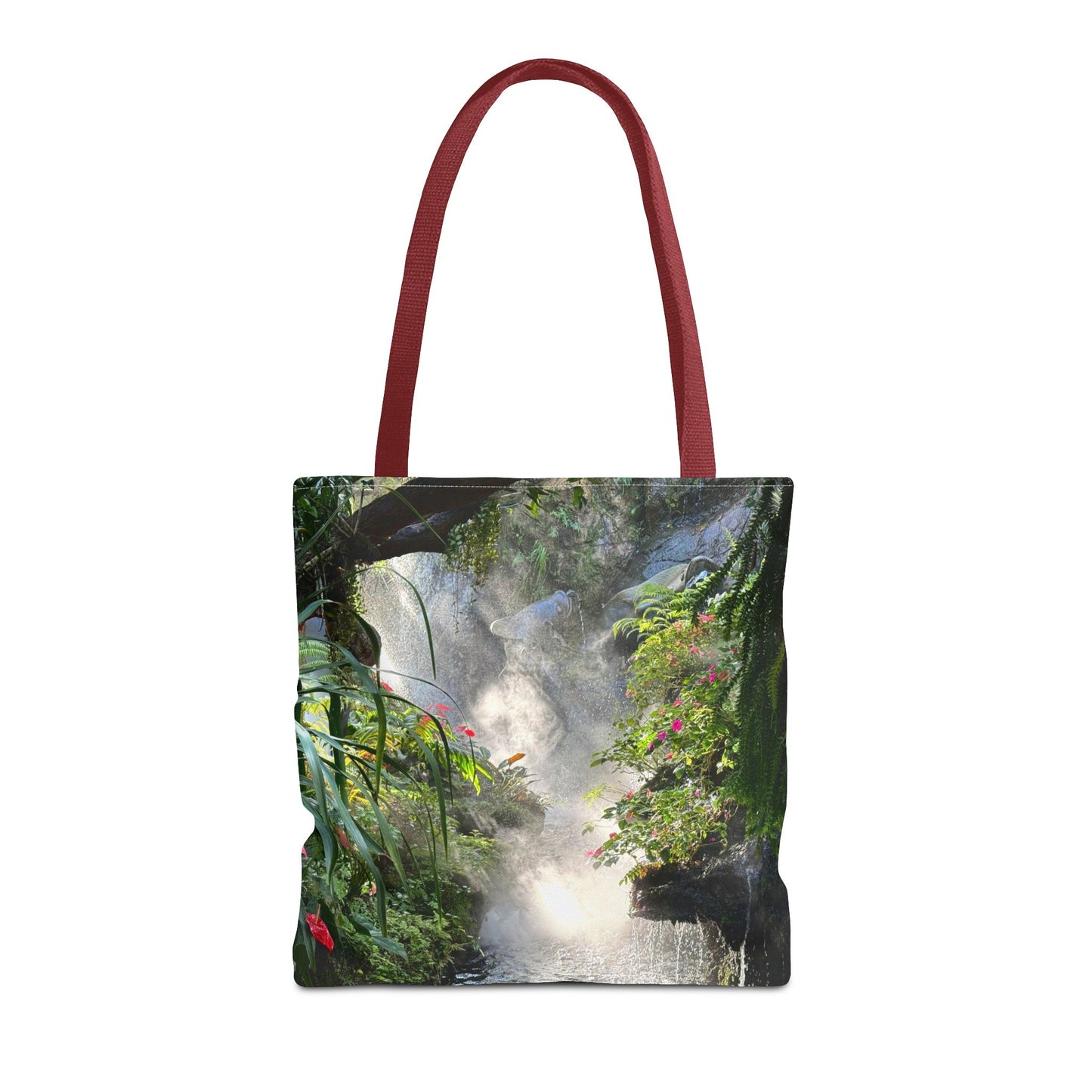 Tropical Misty Rainforest River Tote Bag - 3 Sizes