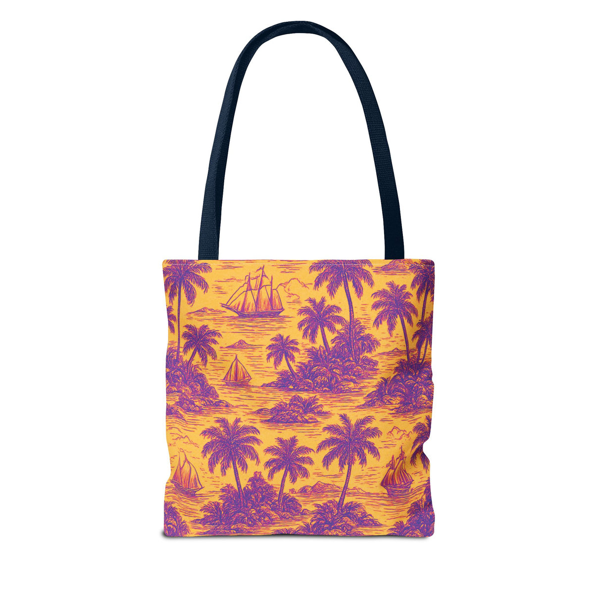 Faraway Toile/Pop Tote Bag - 3 Sizes