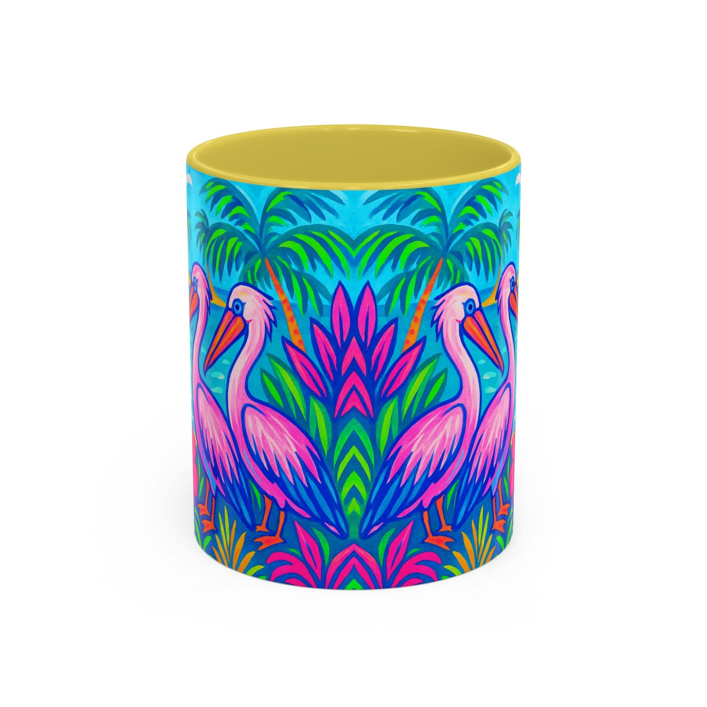 Accent Color Coffee Mug, Many Colors - 11oz & 15oz / Pelican Party
