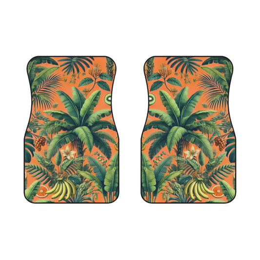 More Tropical Fruit/Orange Car Floor Mats - SET of 2
