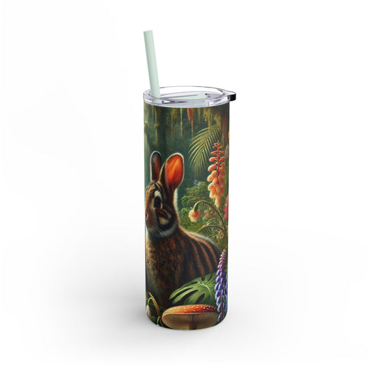 20oz Matte Tumbler, 7 Colors - Stylish Travel Cup - Tropical Sumatran Rabbits