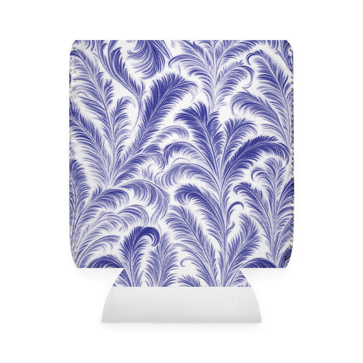 Rocco Purples/White Can Cooler Sleeve - Perfect for Outdoor Picnics