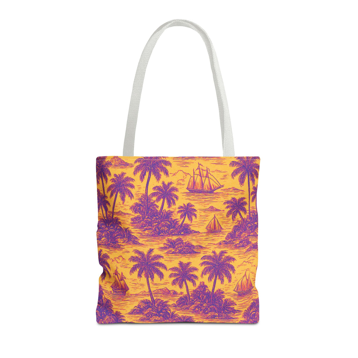 Faraway Toile/Pop Tote Bag - 3 Sizes