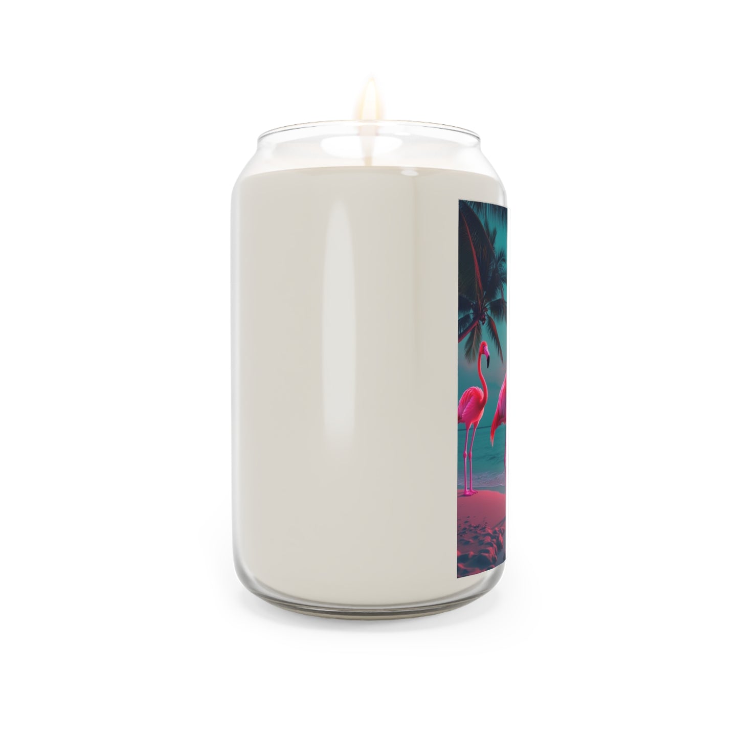 Scented Candle, 13.75oz - Neon Night Flamingos