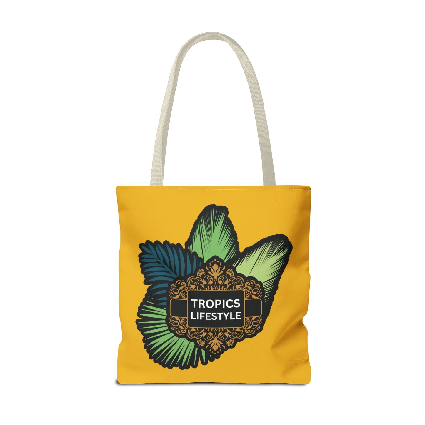 Elegant Tropics Lifestyle Logo Tote Bag - 3 Sizes, Yellow