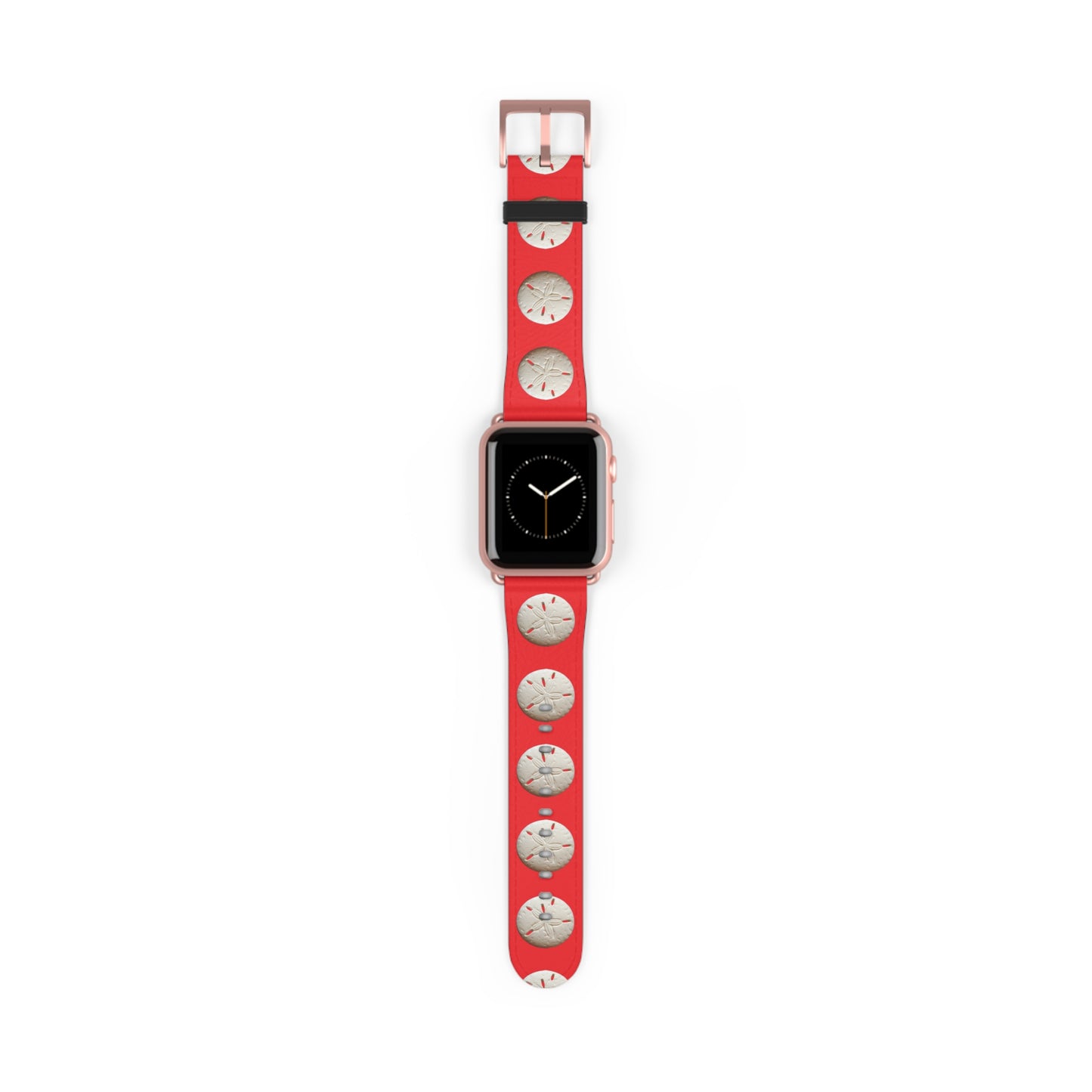 Apple Watch Band - Sand Dollar Parade, red