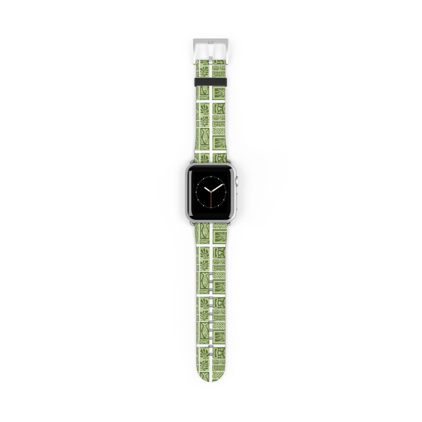 Apple Watch Band - Green Tiki Motifs