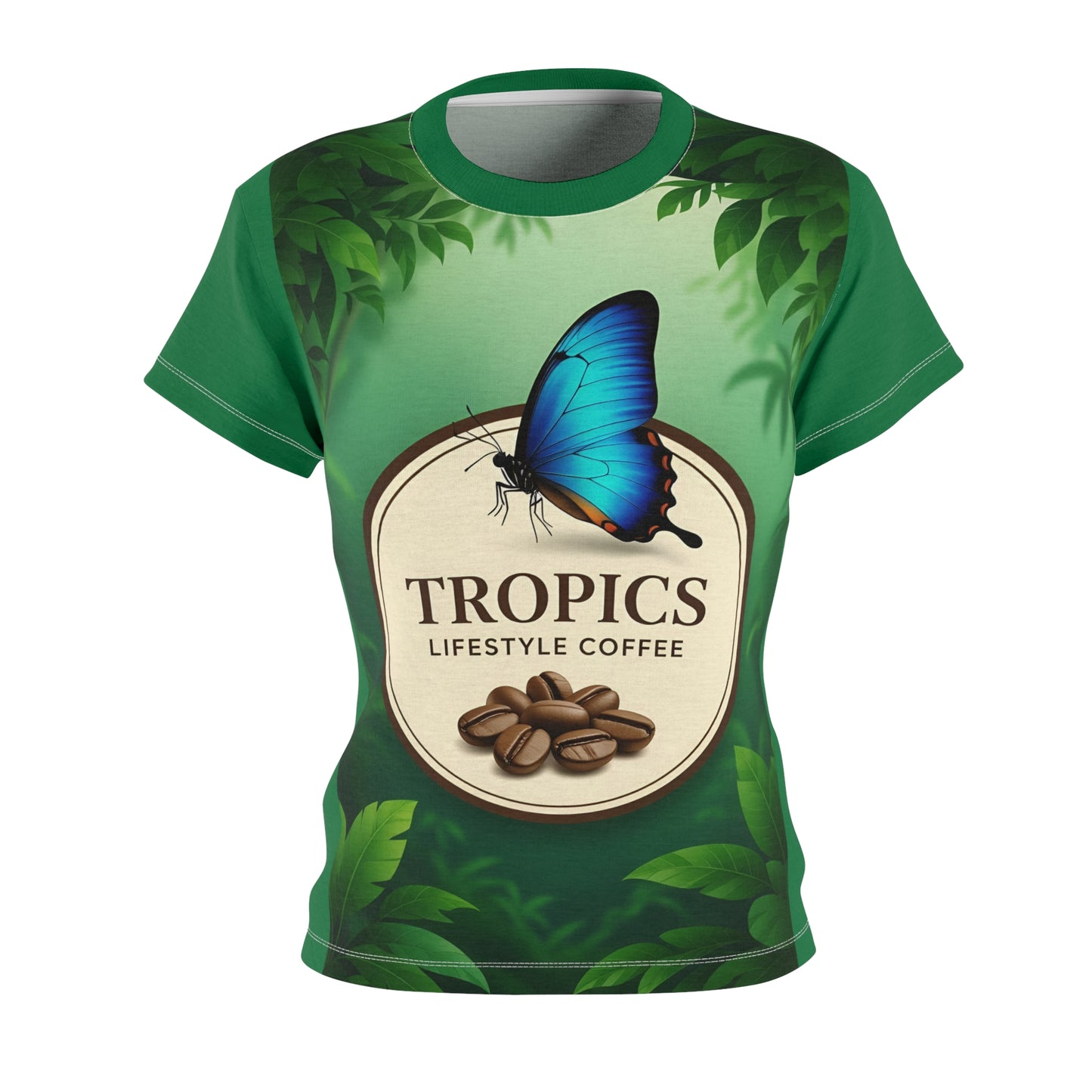 Tropics Coffee Butterfly Tee