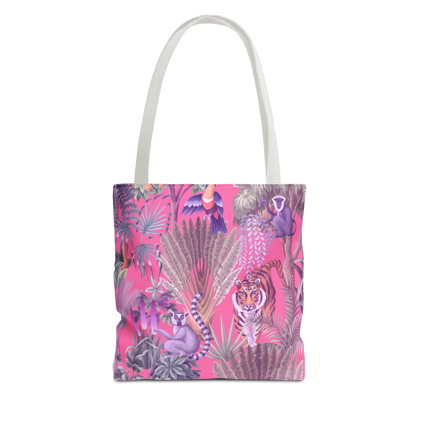 Tiger Haven, Pink Tote Bag - 3 Sizes