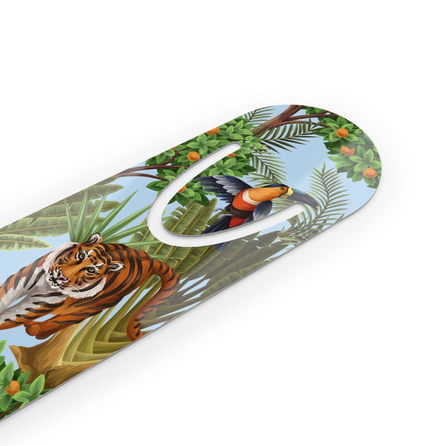 Bookmark - Aluminum, Tiger Haven Toile Blue