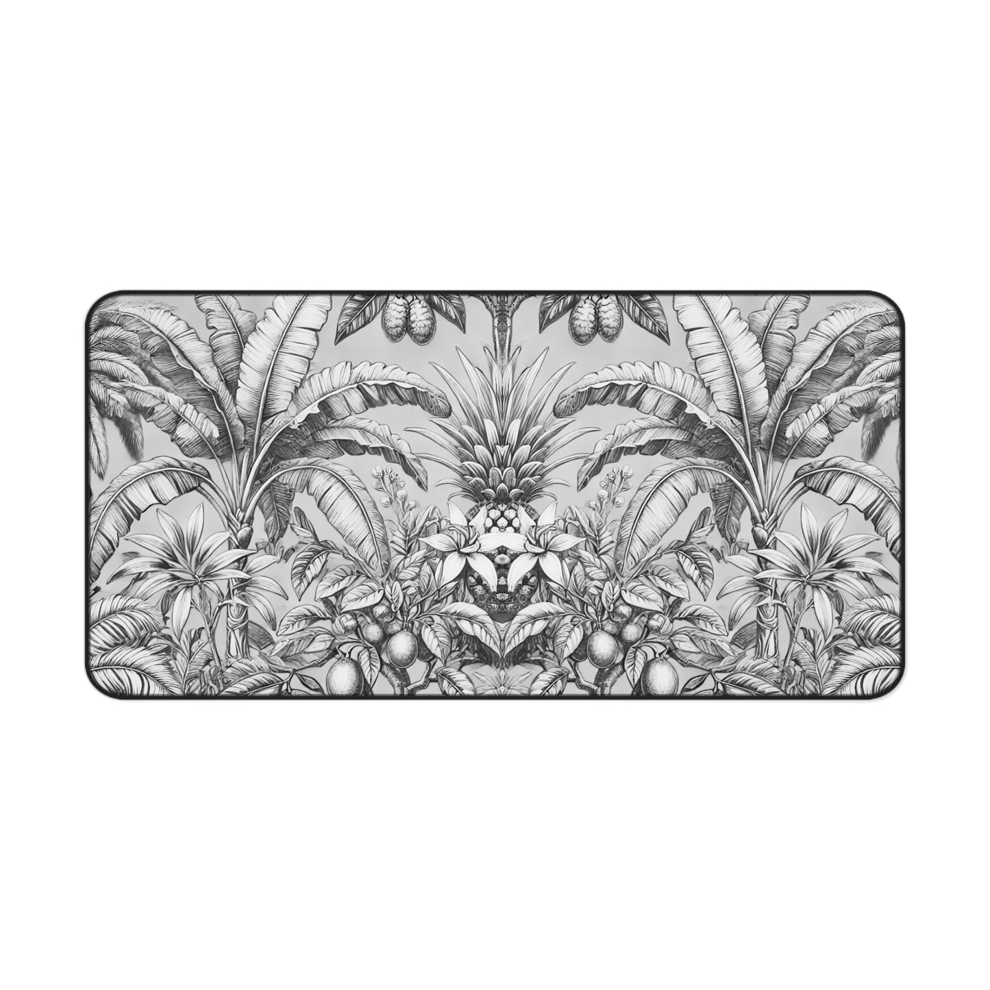 Tropical Mouse Pad/Desk Mat, 3 Sizes - Perfect for Home Office / Tropical Fruit, Newspaper
